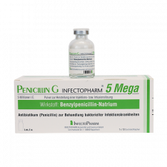 Пенициллин G 5 Mega (Инфектоциллин, Экстенцеллин) 5 млн МЕ 1 фл.