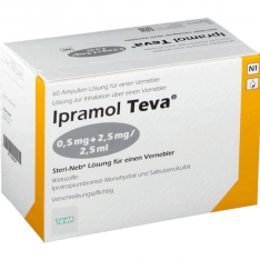 Ипрамол 0,5мг 2,5мг/2,5мл амп. для ингаляций №60