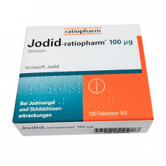 Йодид Ратиофарм (Калия Йодид) ГЕРМАНИЯ Ratiopharm табл. 100мкг  №100